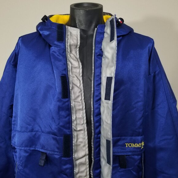 VTG Tommy Hilfiger Jacket Big Flag Deck Embroidered Racing XXL Sailing Grail - Picture 9 of 16